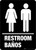Bilingual Restroom Sign