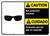 ANSI- Caution: Eye Protection Required - Wall Sign