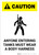 Caution: Anyone Entering Tanks Must Wear Body Harness - Portrait Wall Sign