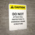 Caution: Do Not Attach Fall Protection to Crane - Portrait Wall Sign