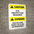 Caution: Eye Protection Required Bilingual Spanish - Portrait Wall Sign