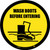 Wash Boots Before Entering Floor Sign Version 2