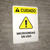 Caution: Microwave in Use ANSI - Portrait Wall Sign