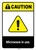 Caution: Microwave in Use Pacemaker Warning ANSI - Portrait Wall Sign