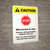 Caution: Microwave In Use Spanish - Portrait Wall Sign