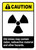 Caution: Old Mine Hazards ANSI - Portrait Wall Sign