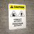Caution: Pedestrian Activity Forklift Activity - Portrait Wall Sign