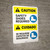 Caution: Safety Shoes Required Bilingual Spanish - Portrait Wall Sign