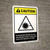 Caution: UV Radiation Hazard Protect Eyes and Skin ANSI - Portrait Wall Sign