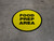 Food Prep Area Floor Sign (Round)