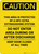 Caution: Area Protected by a HFC-227ea Extinguisher System - Portrait Wall Sign