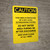 Caution: Attached Grounding Cables - Portrait Wall Sign