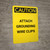 Caution: Authorized Personnel Only - Portrait Wall Sign