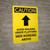 Caution: Battery Charging Area Forklift No Smoking Open Flame - Portrait Wall Sign