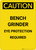 Caution: Bench Grinder Eye Protection Required - Portrait Wall Sign