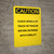 Caution: Bench Grinder - Portrait Wall Sign