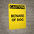 Caution: Bite Hazard - Portrait Wall Sign