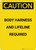 Caution: Body Harness and Lifeline Required - Portrait Wall Sign