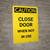 Caution: Compressed Air - Portrait Wall Sign