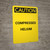 Caution: Confined Space Do Not Enter Unless Authorized - Portrait Wall Sign