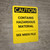 Caution: Contaminated with Pesticides - Portrait Wall Sign