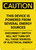 Caution: Device Powered From Several Energy Sources - Portrait Wall Sign