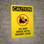 Caution: Do Not Enter When Machine In Use - Portrait Wall Sign