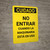 Caution: Do Not Enter Without Confined Space Permit - Portrait Wall Sign