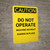 Caution: Do Not Operate Without Guards - Portrait Wall Sign