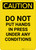 Caution: Do Not Put Hands in Press Under Any Conditions - Portrait Wall Sign