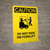 Caution: Do Not Smoke Eat Drink In This area - Portrait Wall Sign