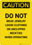 Caution: Do Not Wear Jewelry - Portrait Wall Sign