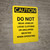 Caution: Door Swings Inward - Portrait Wall Sign