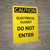 Caution: Electrical Closet - Portrait Wall Sign