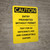 Caution: Equipment Starts Automatically Spanish - Portrait Wall Sign