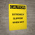 Caution: Eye Wash Station - Portrait Wall Sign