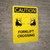 Caution: Forklift Traffic Keep Clear with Graphic - Portrait Wall Sign