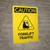 Caution: Forklift Trucks Go Slow - Portrait Wall Sign