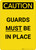 Caution: Guards Must be in Place - Portrait Wall Sign