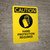 Caution: Hard Hat Required - Portrait Wall Sign