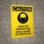 Caution: Hard Hat Safety Glasses Required In This Area - Portrait Wall Sign