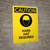 Caution: Hard Hats ans Safety Glasses Beyond this Point - Portrait Wall Sign