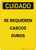 Caution: Hard Hats Required Spanish - Portrait Wall Sign