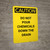 Caution: Do Not Pour Chemicals Down Drain - Portrait Wall Sign