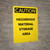 Caution: Hazardous Material Storage Area - Portrait Wall Sign