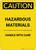 Caution: Hazardous Materials Handle With Care - Portrait Wall Sign