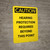 Caution: Hearing Protection Required Beyond This Point - Portrait Wall Sign