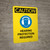 Caution: Hearing Protection Required With Graphic - Portrait Wall Sign