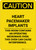 Caution: Heart Pacemaker Implants This Room Contains Microwave - Portrait Wall Sign