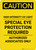 Caution: High Intensity UV Light Eye Protection Required - Portrait Wall Sign